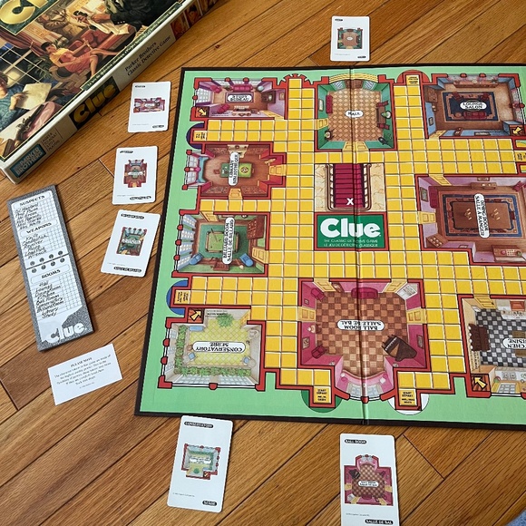 Vintage 90s Clue Parker Brothers Board Game - Picture 4 of 8
